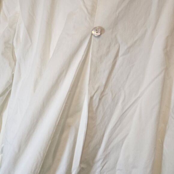 Marla Wynne WynneLayers Cotton-Blend Stretch Poplin Button Front Shirt 24W - Picture 9 of 10